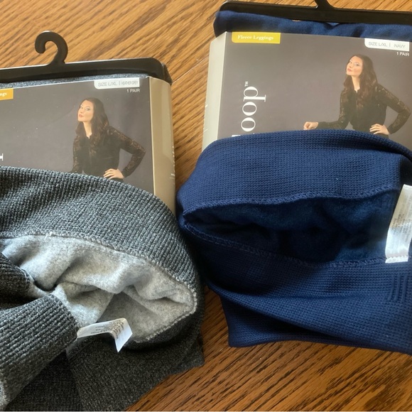 COPY - 🆕 BNIP, West Loop Fleece Leggings, Navy and Heather Gray, L/XL - Picture 2 of 4
